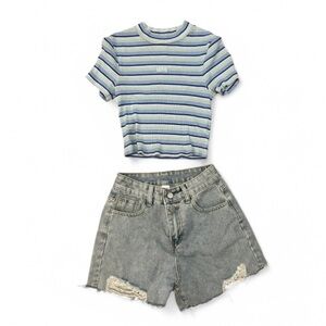 KEKE JEANS High-waisted “Mom” Shorts